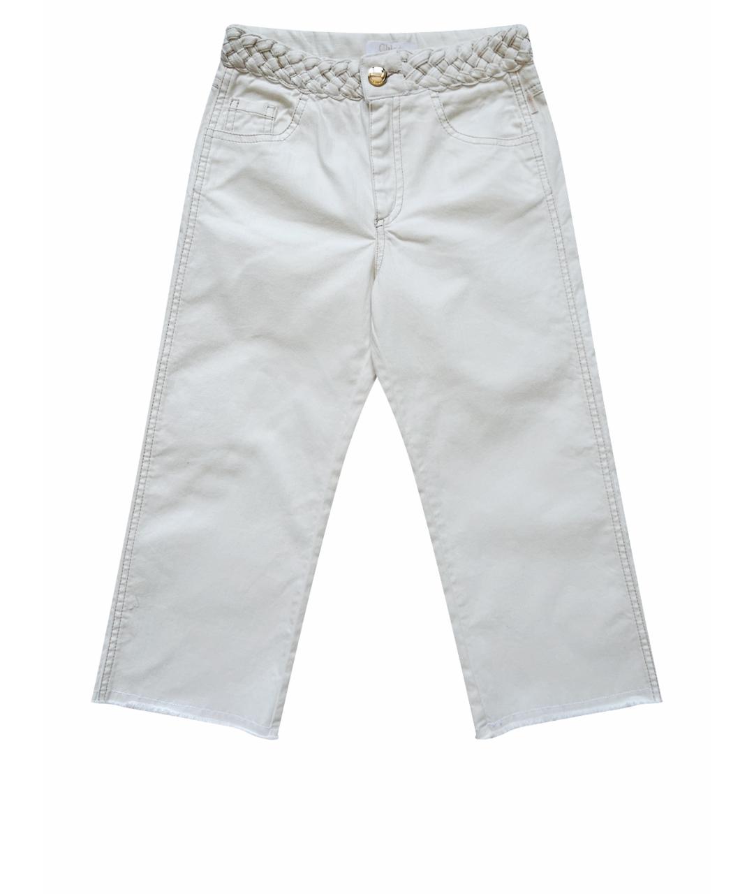 CHLOE Белые хлопковые брюки и шорты, фото 1