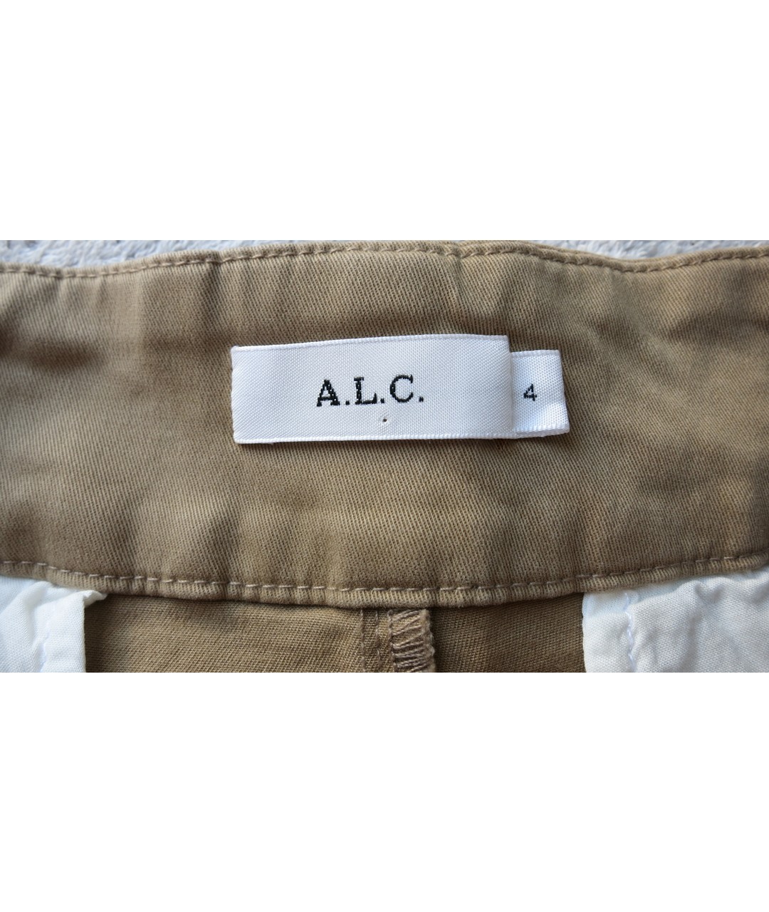 A.L.C. Коричневые хлопко-эластановые шорты, фото 6