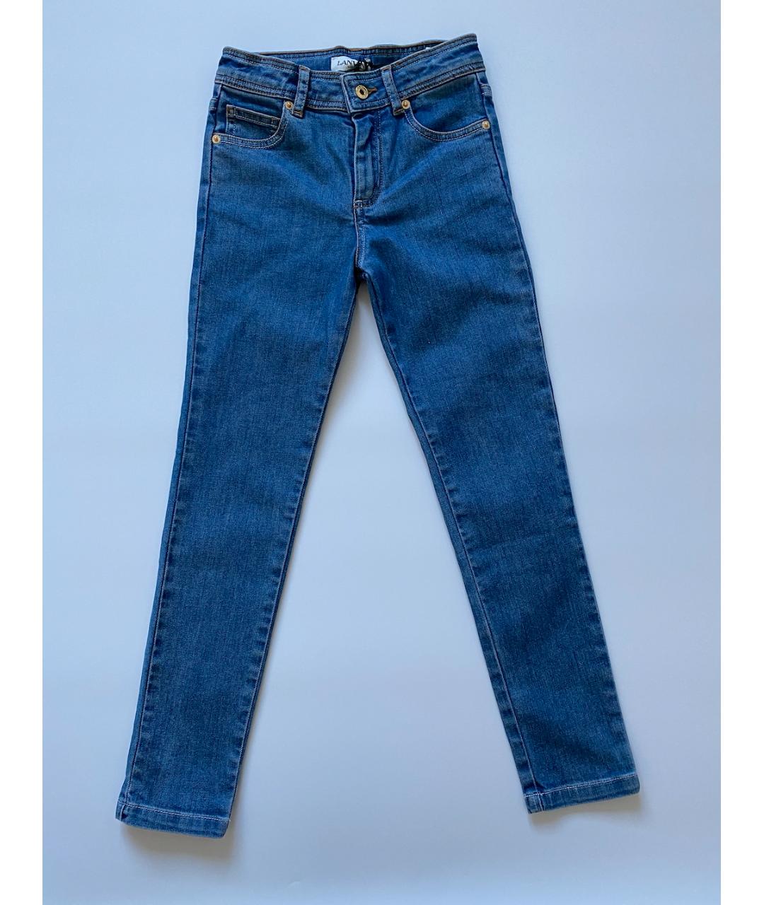 LANVIN Синие хлопковые детские джинсы, фото 4