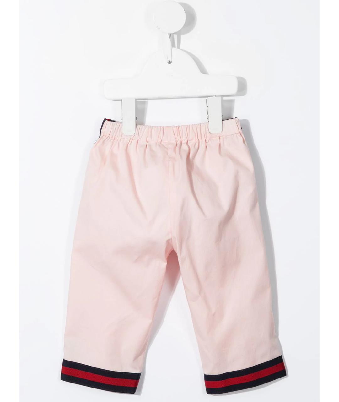 GUCCI Розовые хлопковые брюки и шорты, фото 2