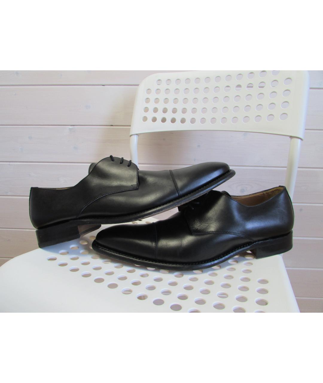 BERWICK SHOES Черные кожаные туфли, фото 2