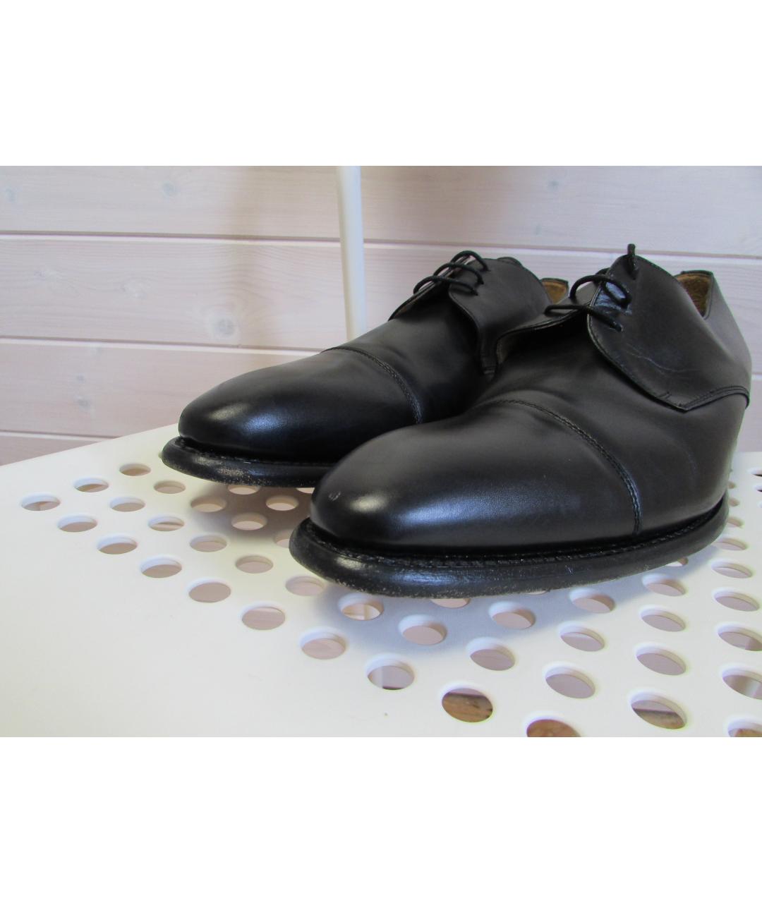BERWICK SHOES Черные кожаные туфли, фото 6