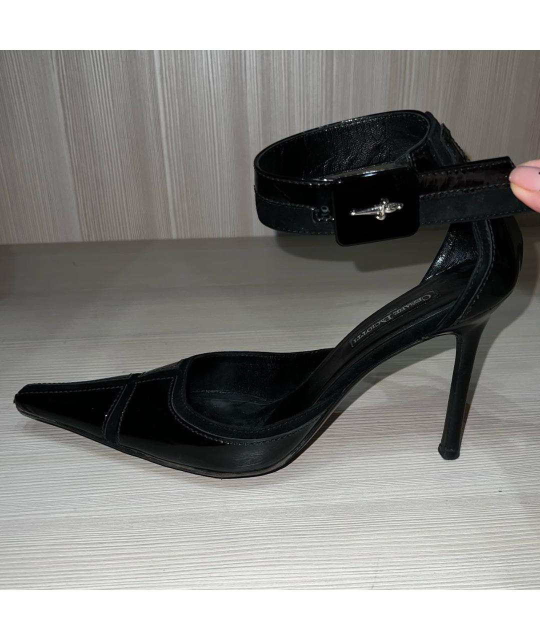 CESARE PACIOTTI Черные туфли из лакированной кожи, фото 5
