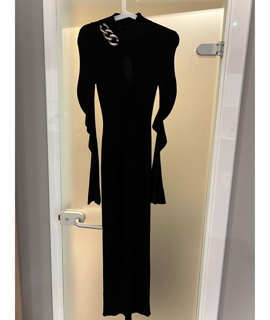 ALEXANDER WANG Черное полиэстеровое вечернее платье, фото 5