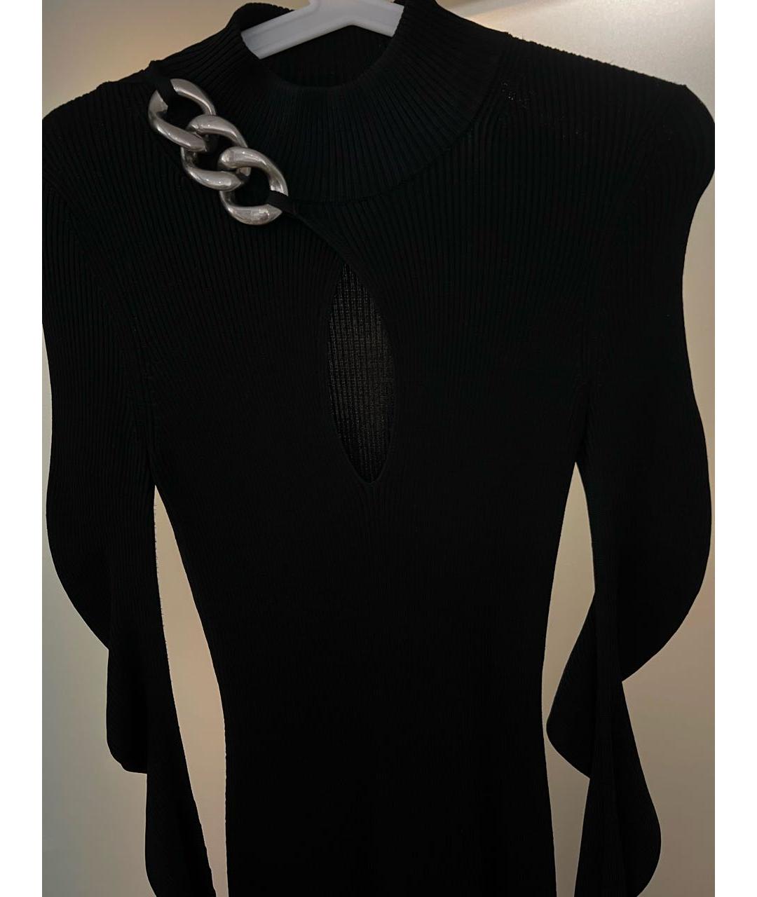 ALEXANDER WANG Черное полиэстеровое вечернее платье, фото 4