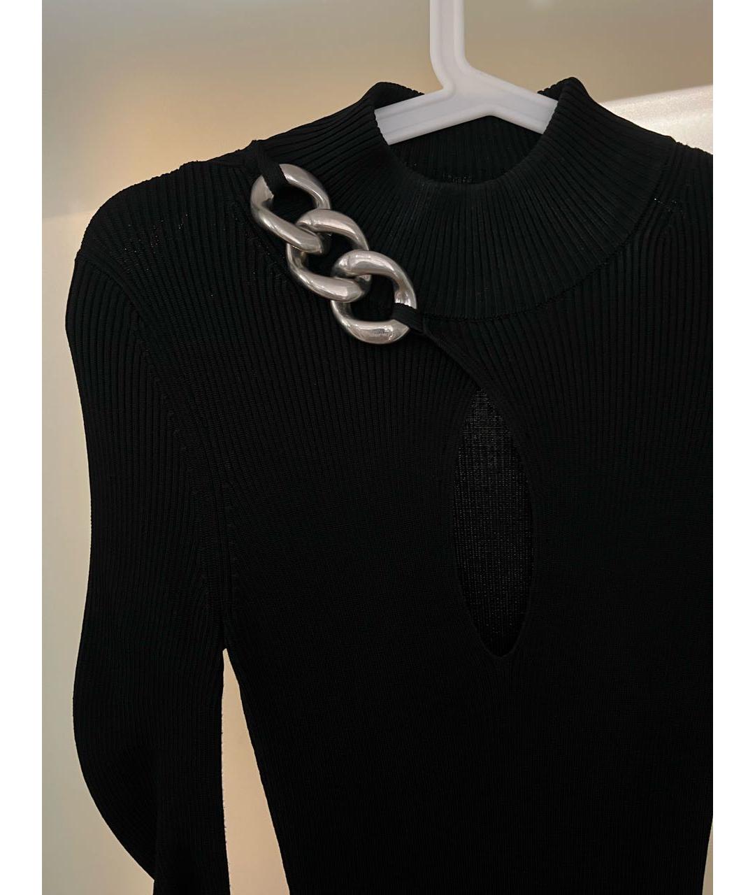 ALEXANDER WANG Черное полиэстеровое вечернее платье, фото 3