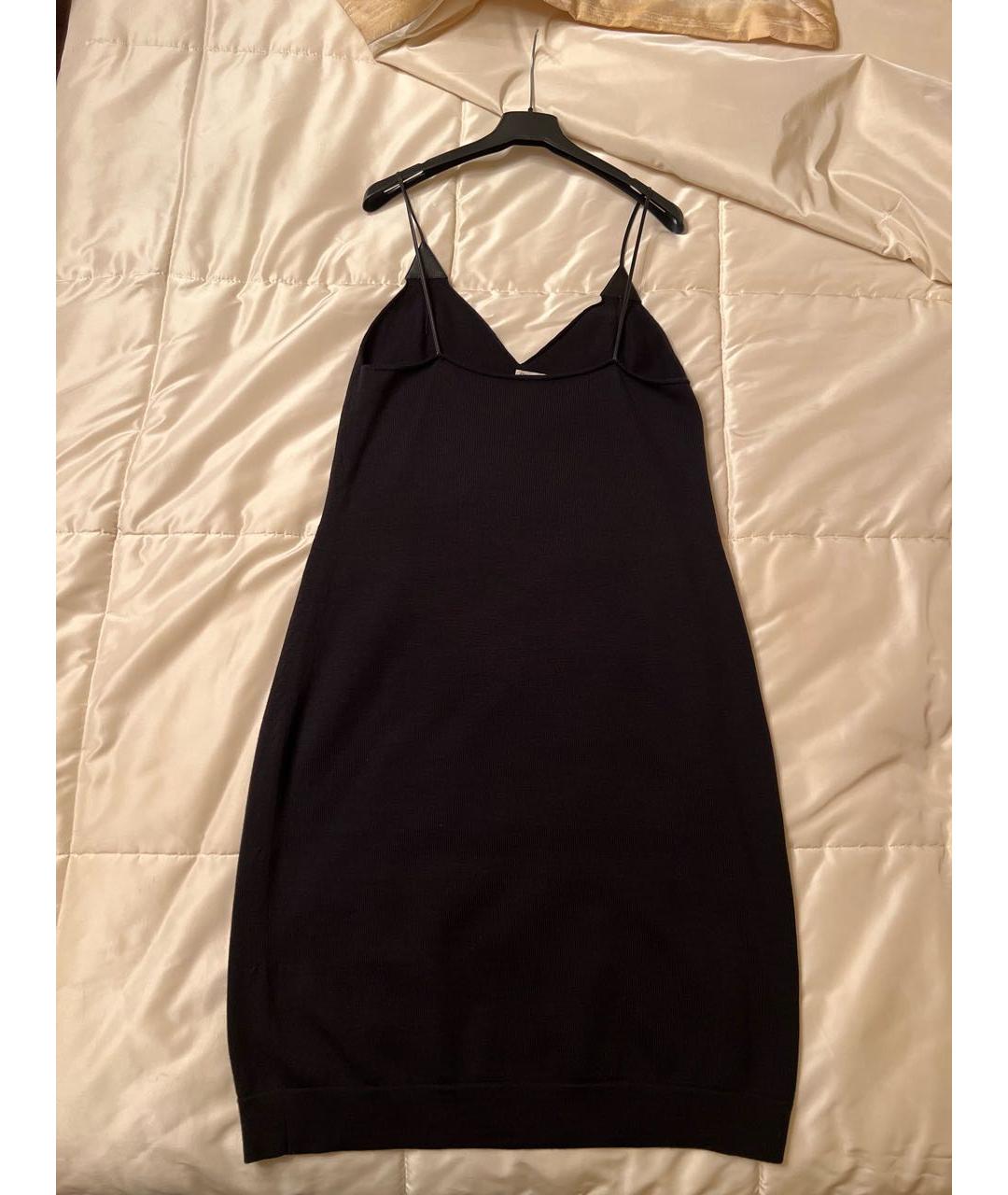 HERMES PRE-OWNED Черное кашемировое коктейльное платье, фото 2