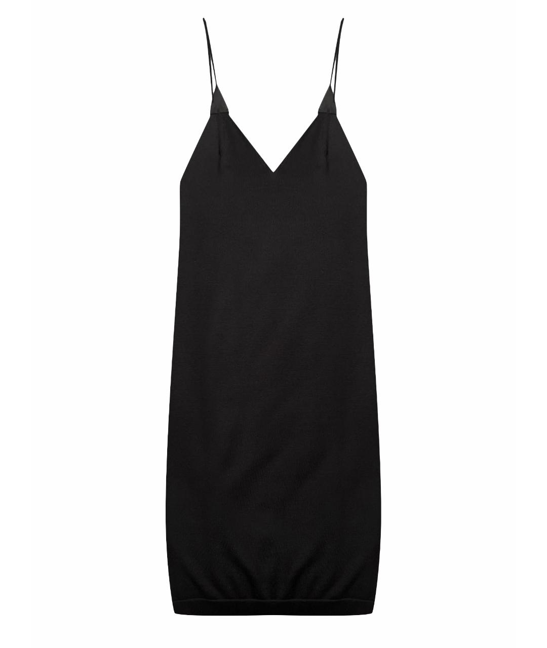 HERMES PRE-OWNED Черное кашемировое коктейльное платье, фото 1