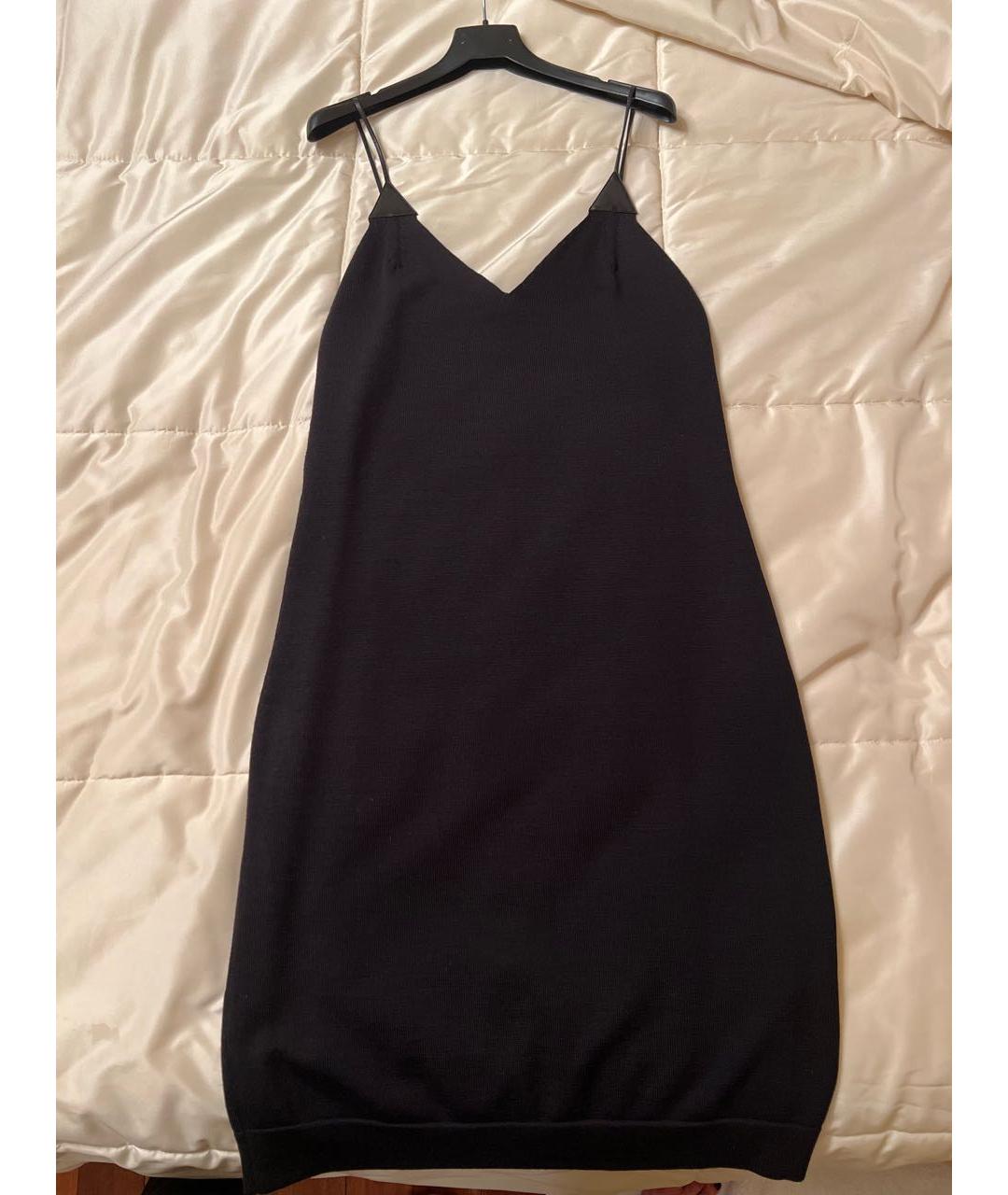 HERMES PRE-OWNED Черное кашемировое коктейльное платье, фото 5