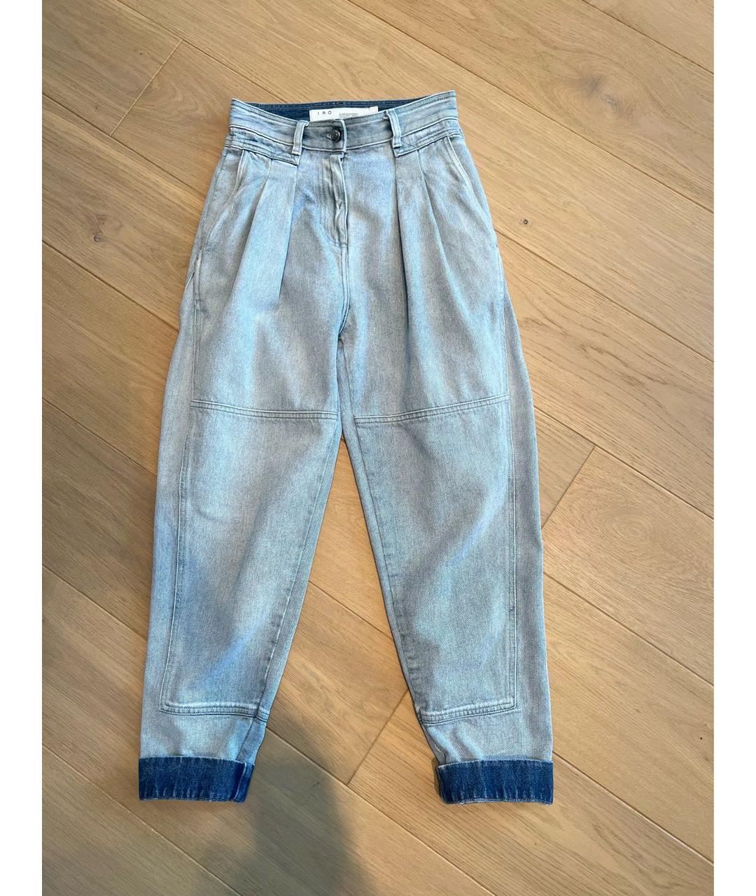 IRO Голубые хлопковые джинсы, фото 8