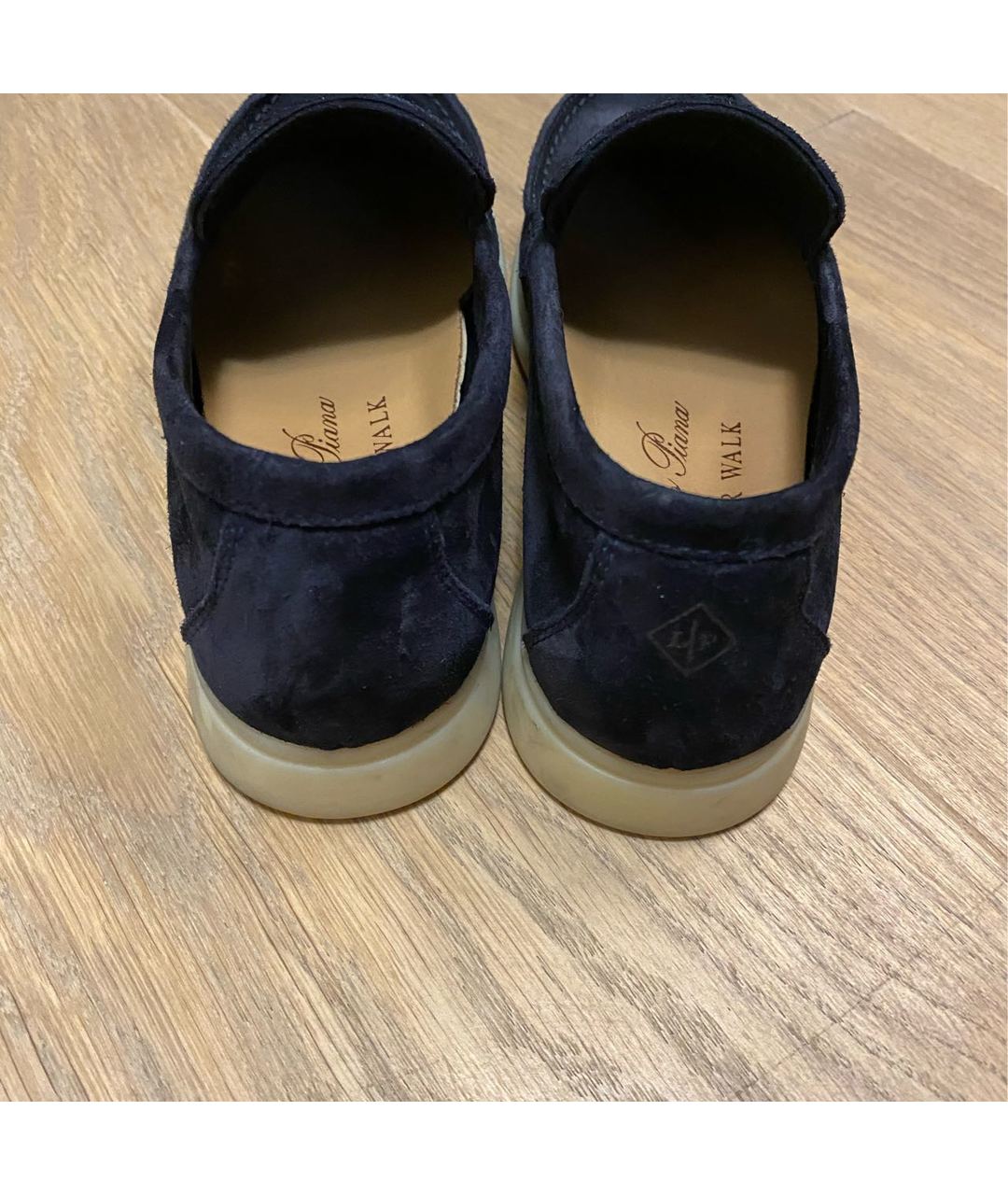 LORO PIANA Темно-синие замшевые ботинки, фото 4