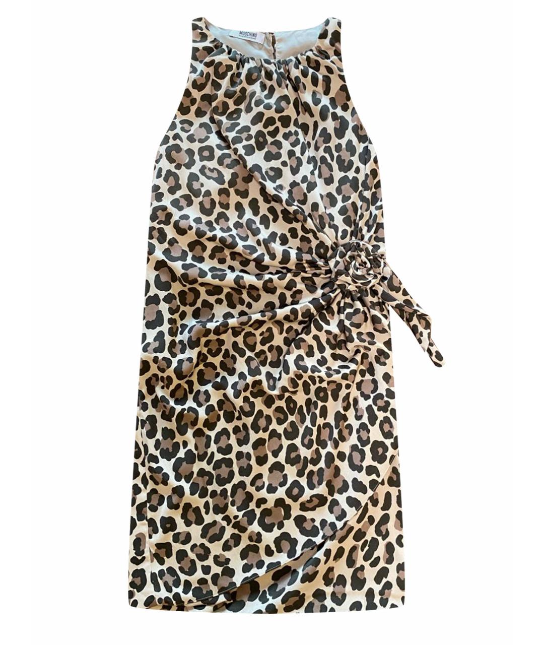 MOSCHINO Мульти полиэстеровое повседневное платье, фото 1