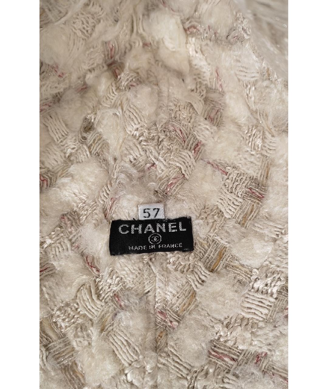 CHANEL PRE-OWNED Бежевая панама, фото 4