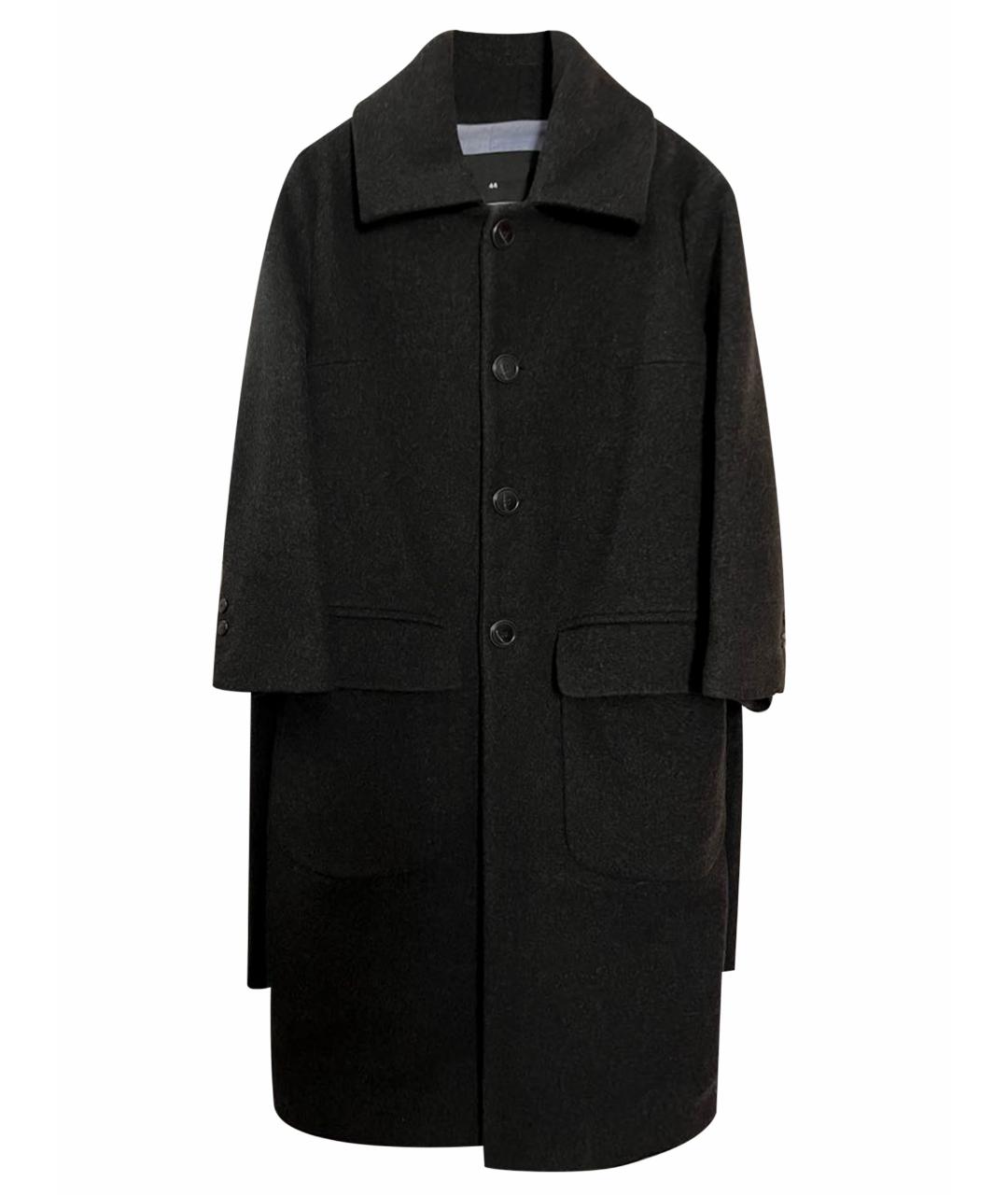DSQUARED2 Антрацитовое шерстяное пальто, фото 1