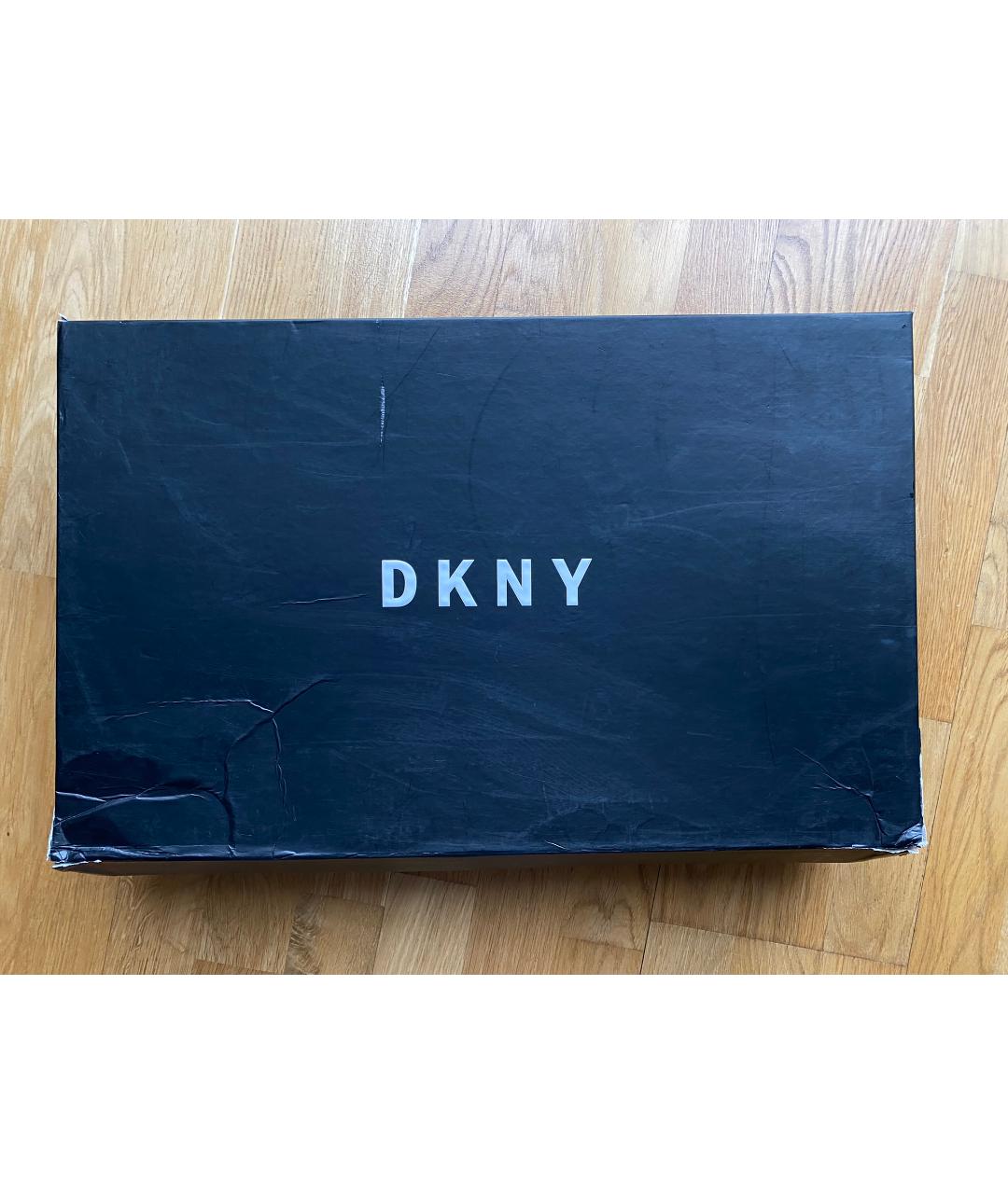 DKNY Черные замшевые сапоги, фото 8
