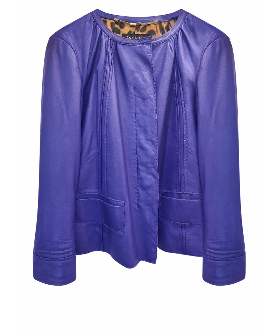 ESCADA Фиолетовая кожаная куртка, фото 1