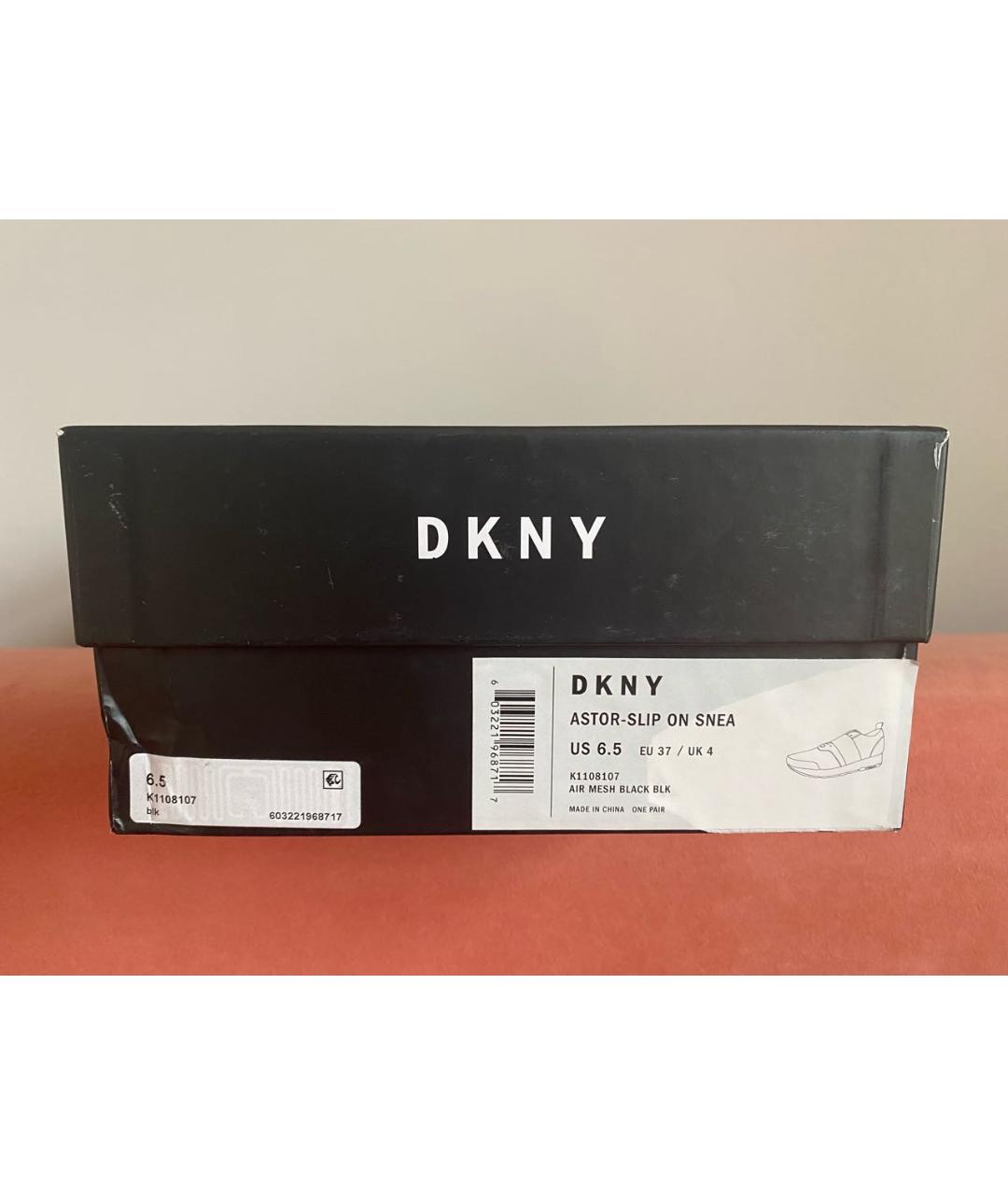 DKNY Черные текстильные кроссовки, фото 6