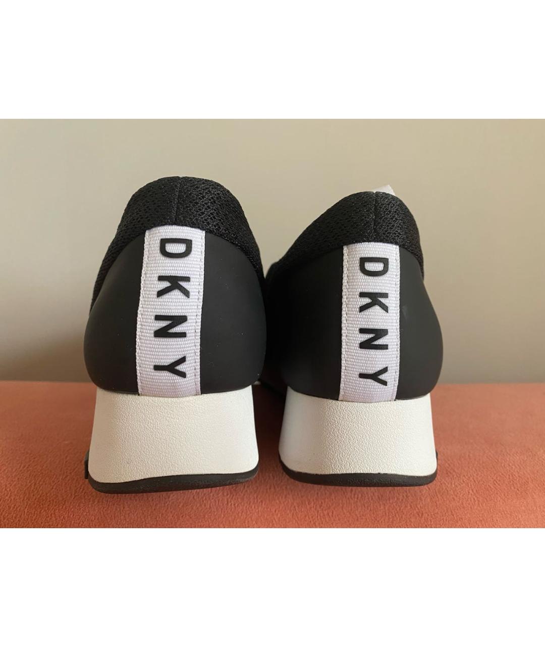 DKNY Черные текстильные кроссовки, фото 4