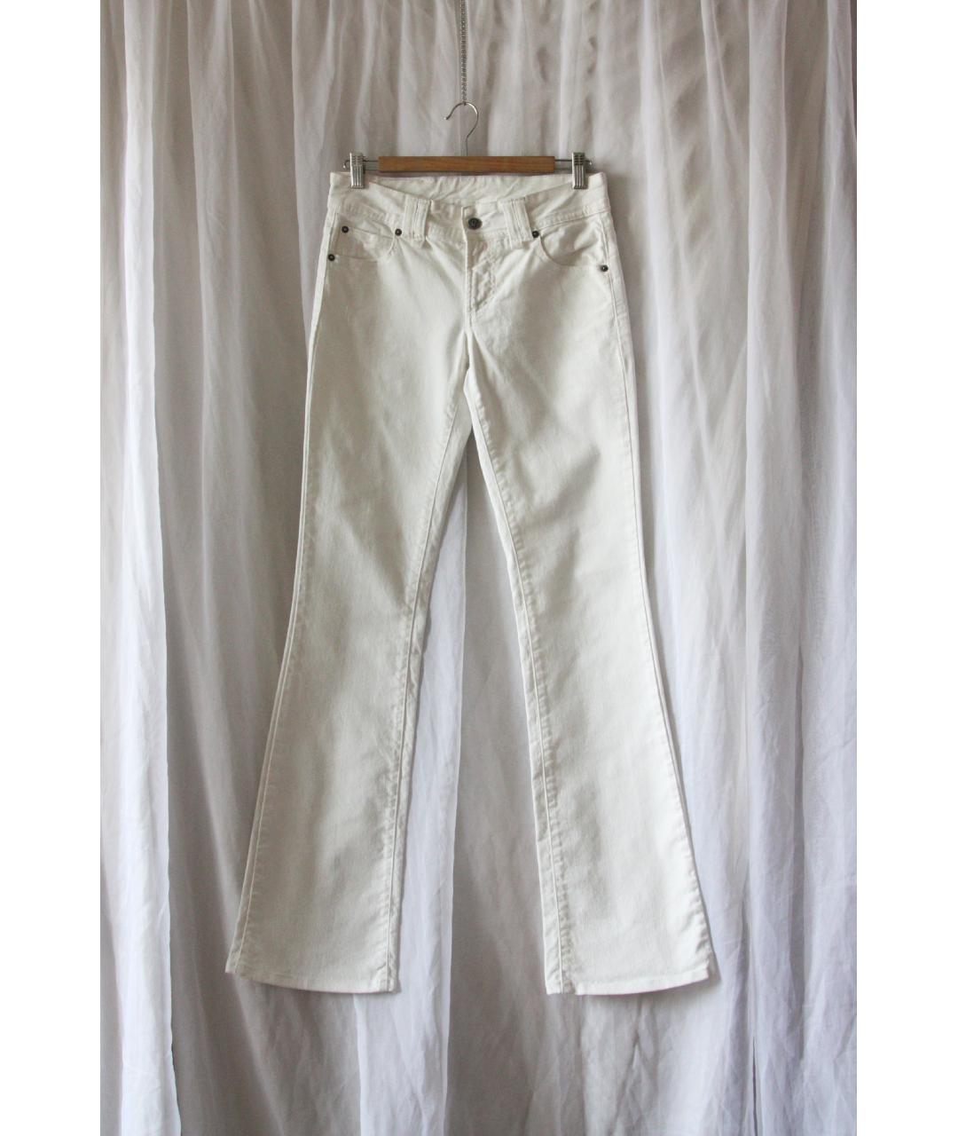 JOHN GALLIANO Белые джинсы клеш, фото 9