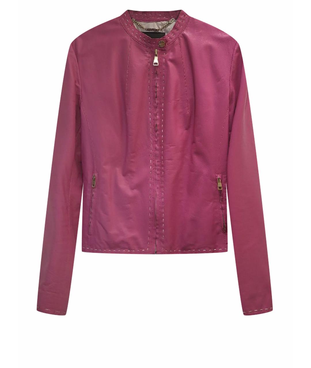 MORESCHI Розовая кожаная куртка, фото 1