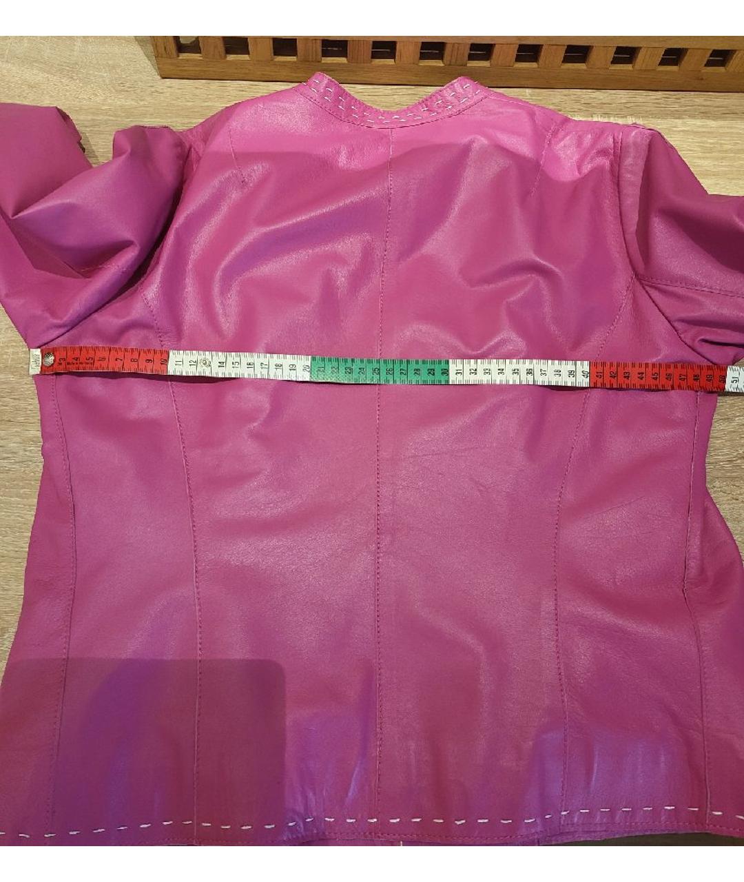 MORESCHI Розовая кожаная куртка, фото 6