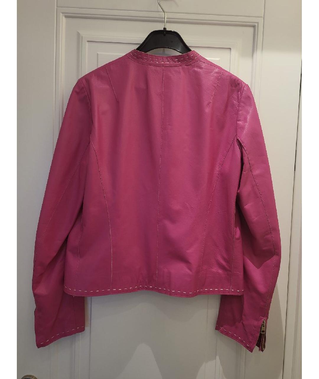 MORESCHI Розовая кожаная куртка, фото 2