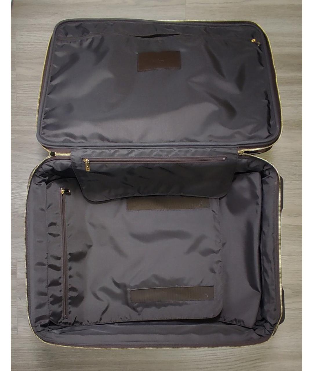 LOUIS VUITTON PRE-OWNED Коричневый кожаный чемодан, фото 5