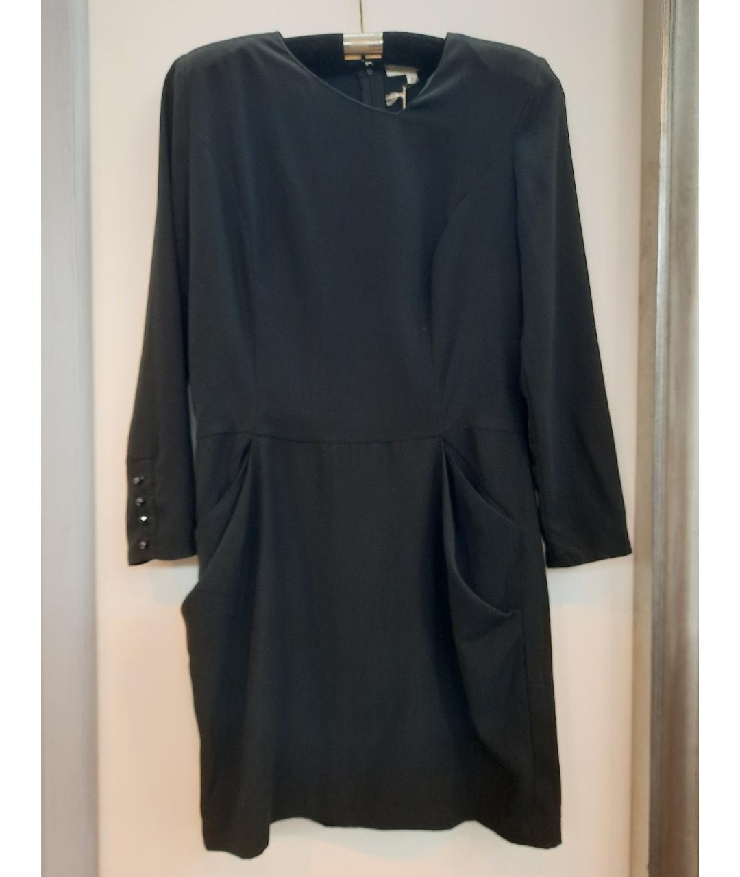 BA&SH Черное полиэстеровое повседневное платье, фото 7