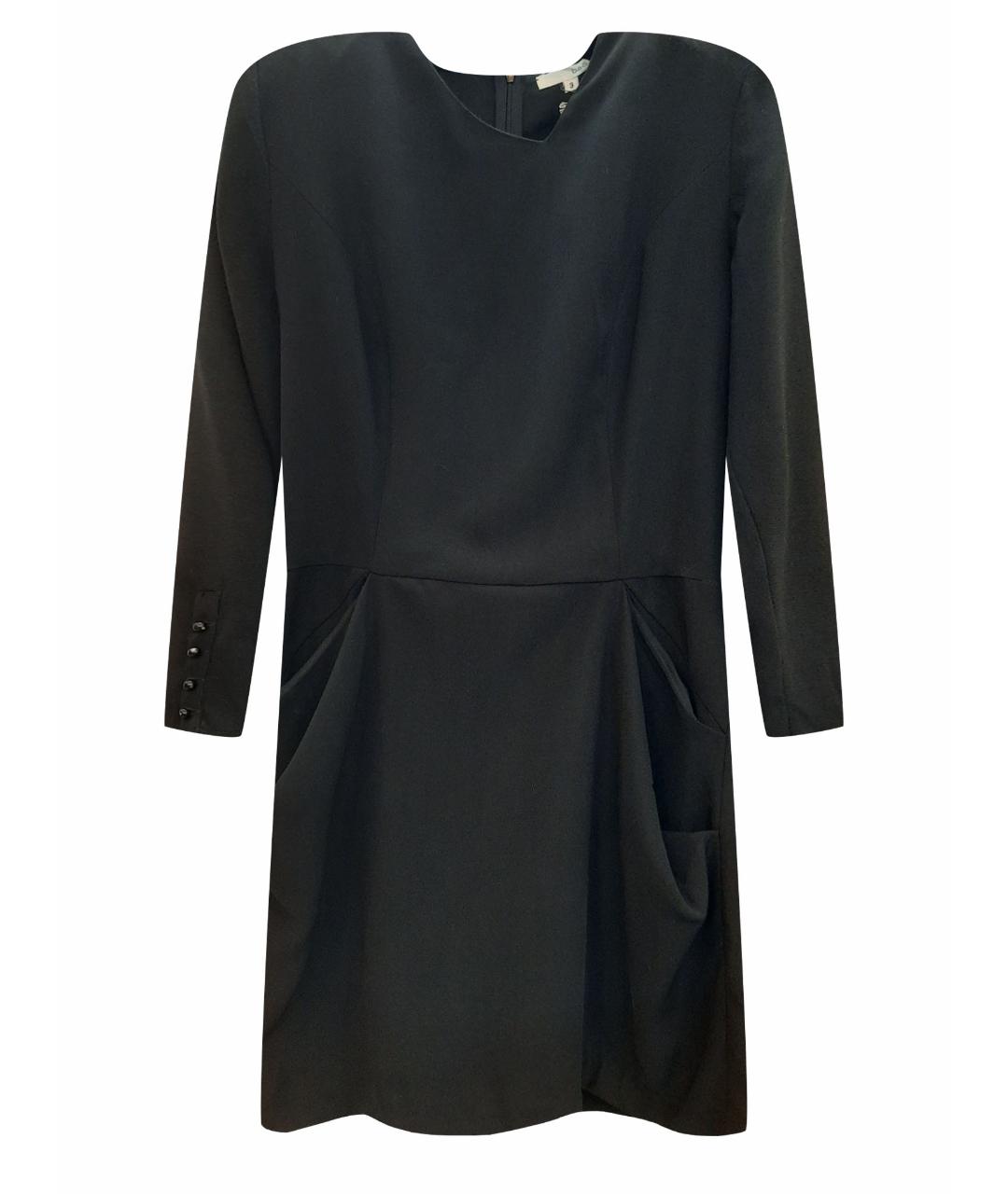 BA&SH Черное полиэстеровое повседневное платье, фото 1