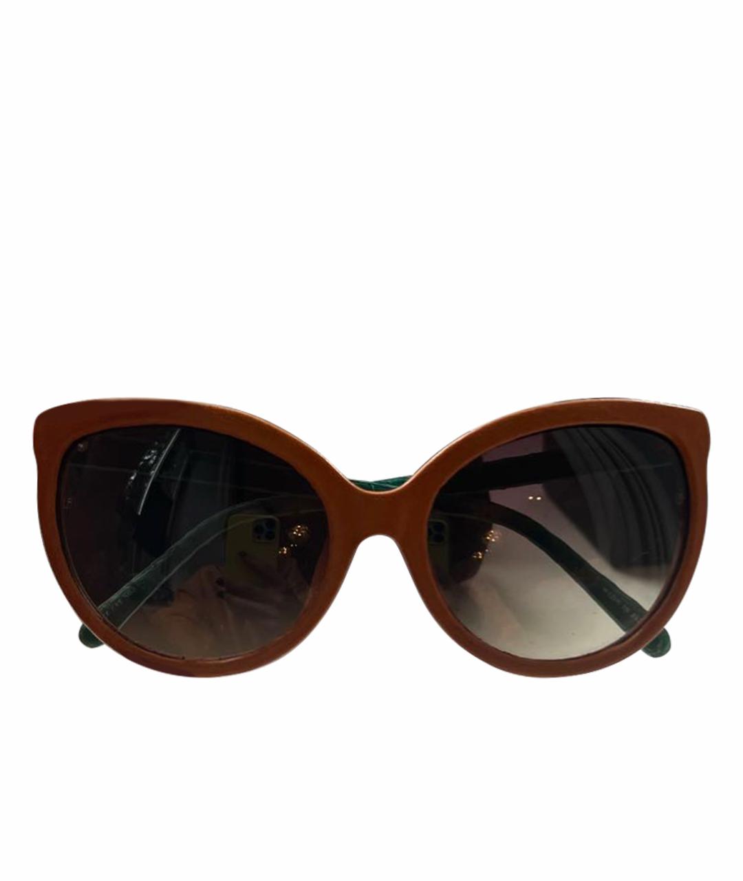 LINDA FARROW Коричневые солнцезащитные очки, фото 1