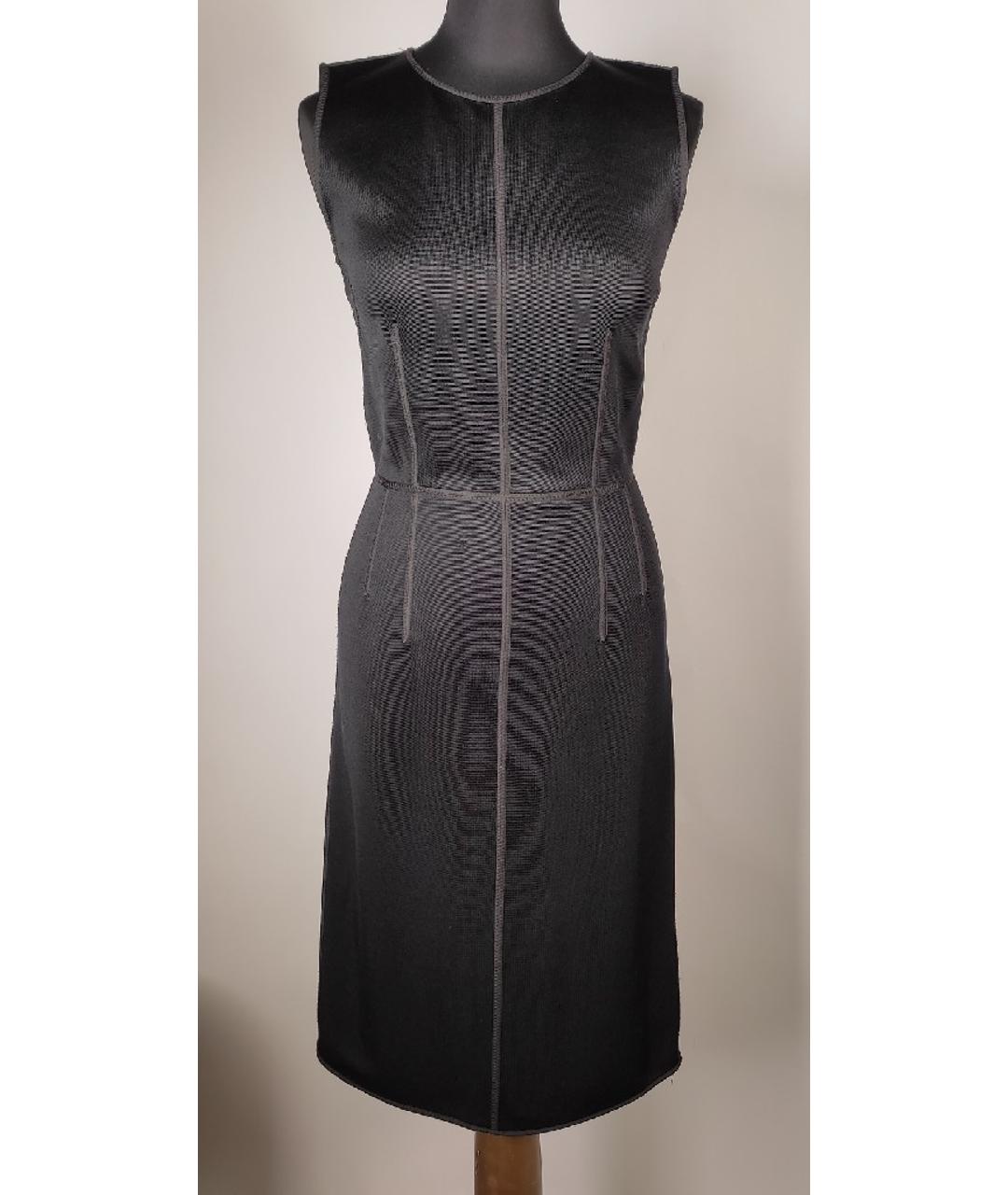LOUIS VUITTON PRE-OWNED Черное вискозное платье, фото 9