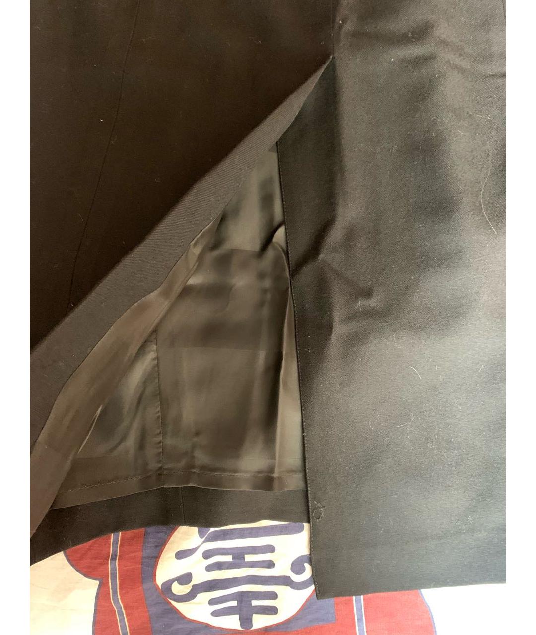 GIANFRANCO FERRE VINTAGE Черная шерстяная юбка макси, фото 4