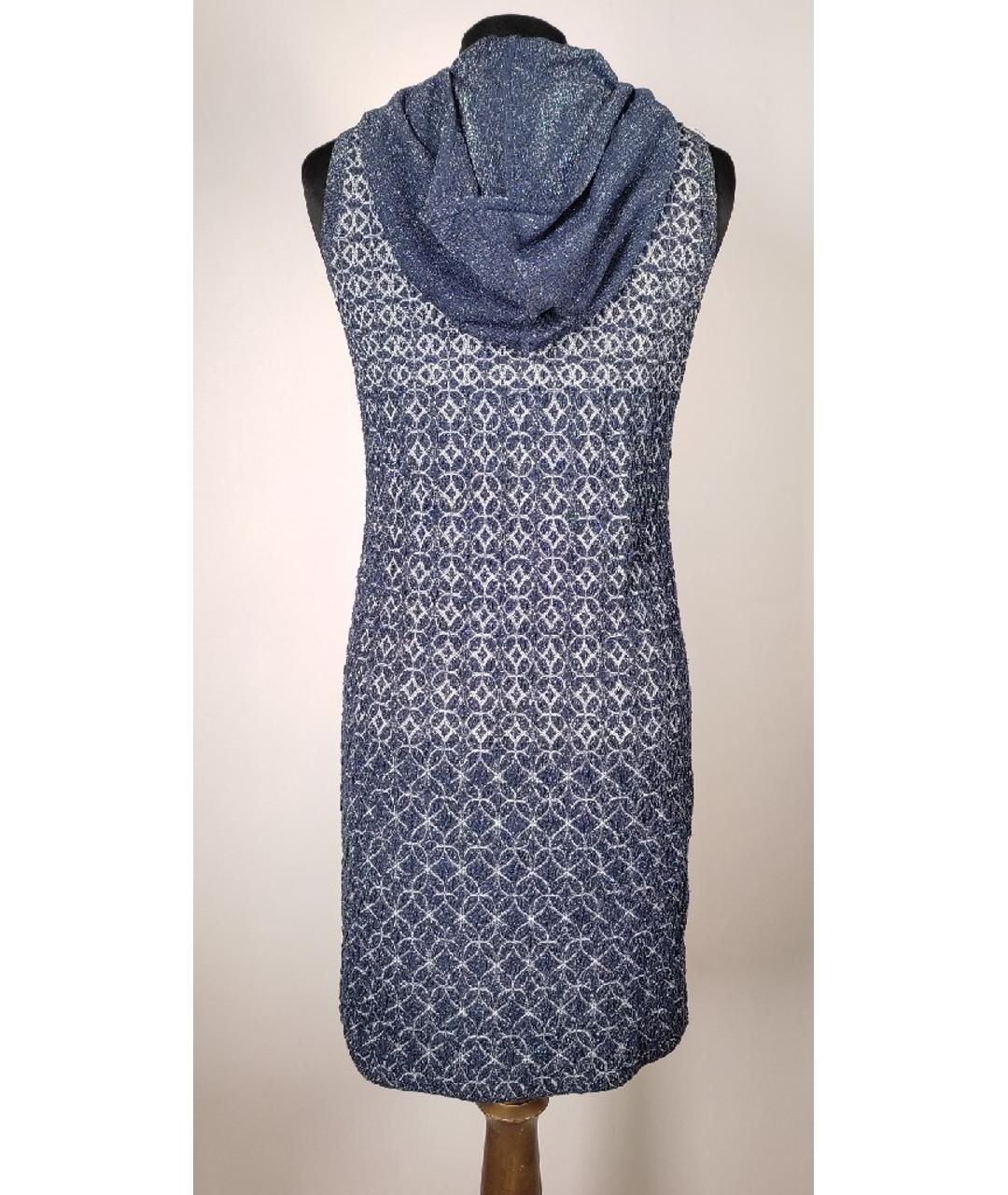 CHANEL PRE-OWNED Синее шелковое платье, фото 3