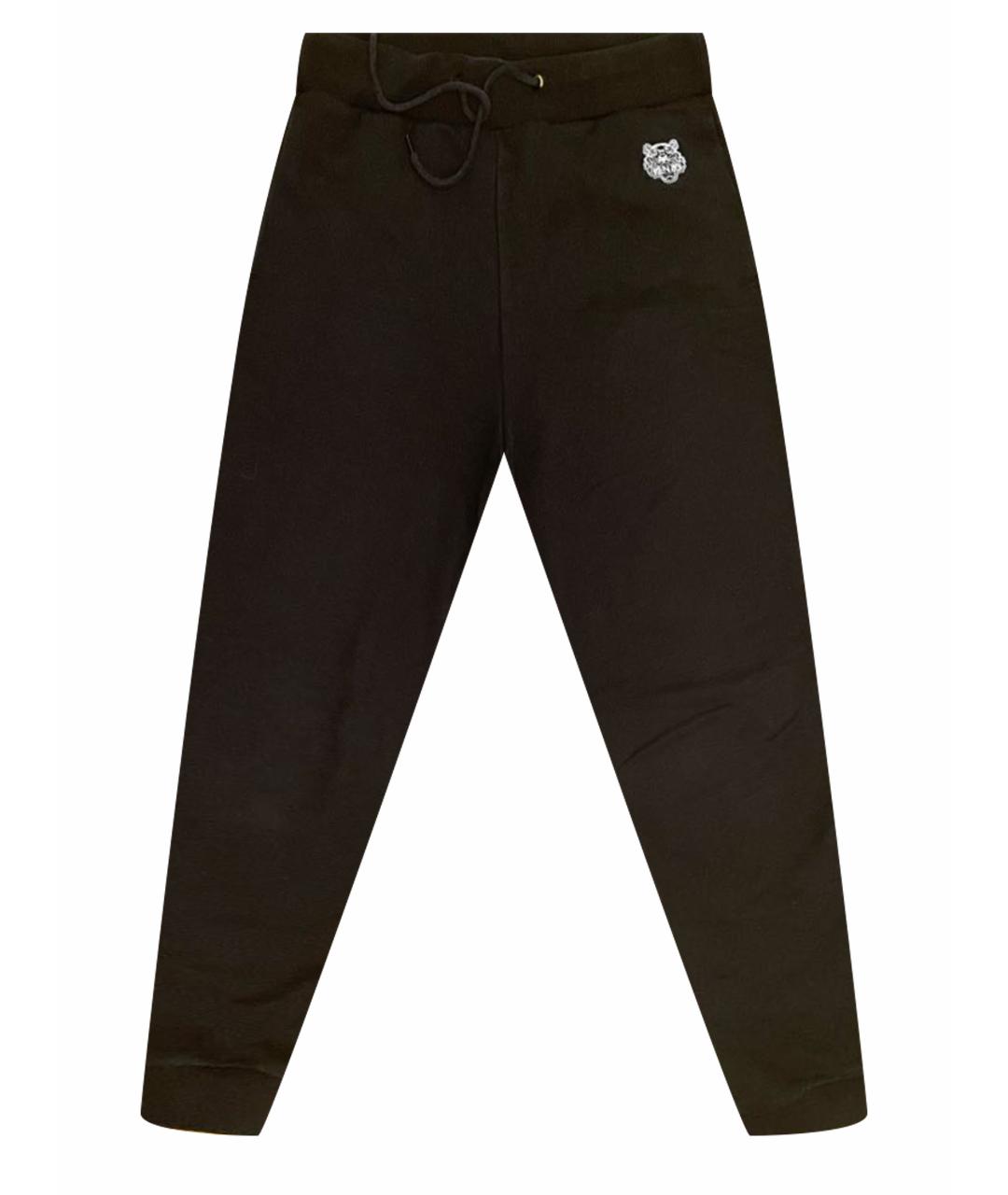 KENZO Черные хлопковые спортивные брюки и шорты, фото 1