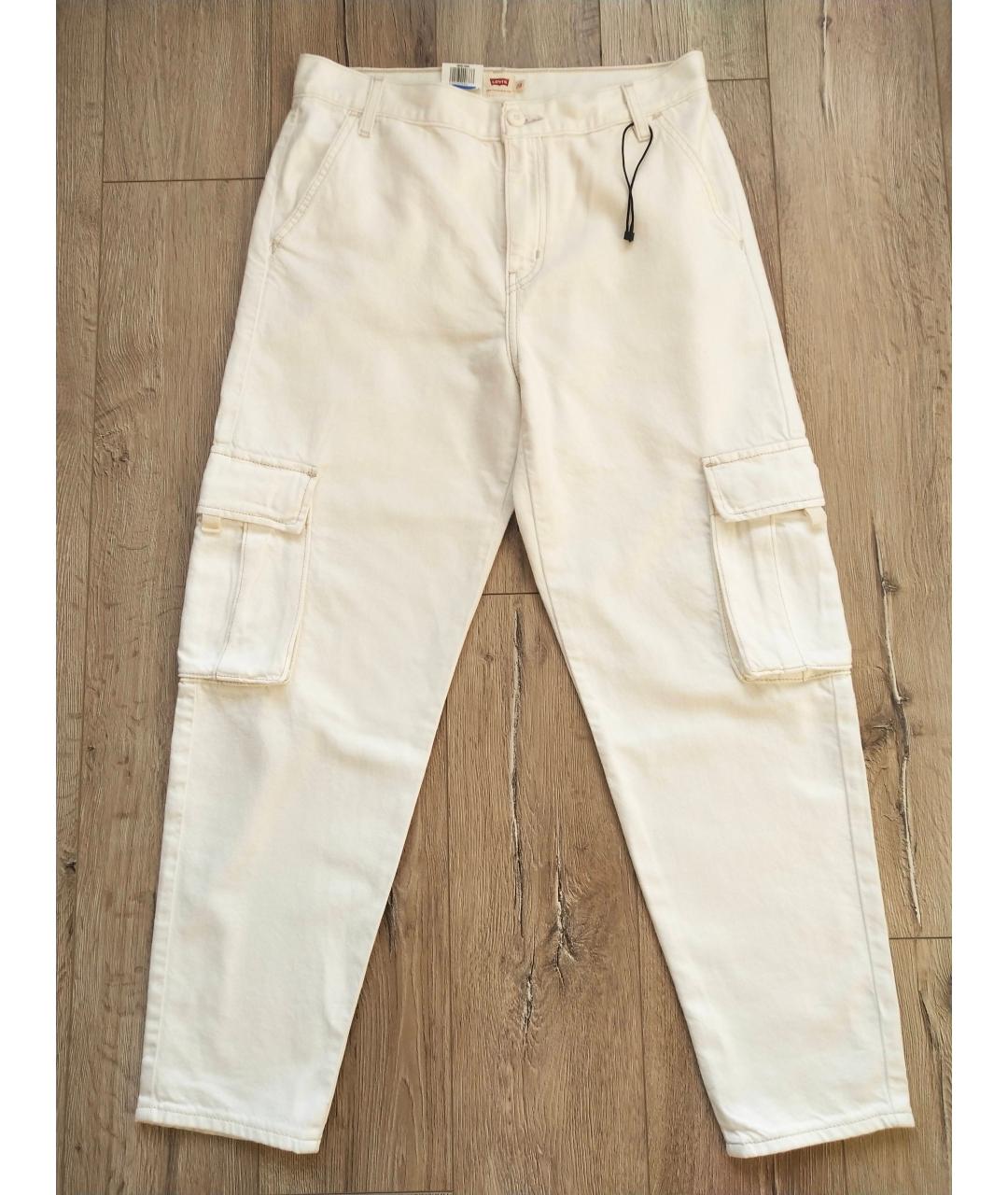 LEVI'S Белые прямые джинсы, фото 9