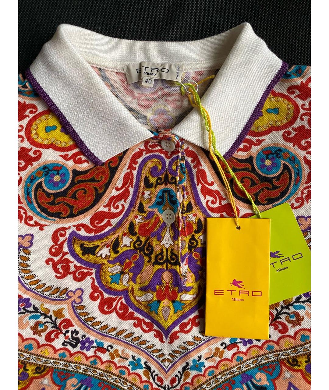 ETRO Мульти хлопковая футболка, фото 3
