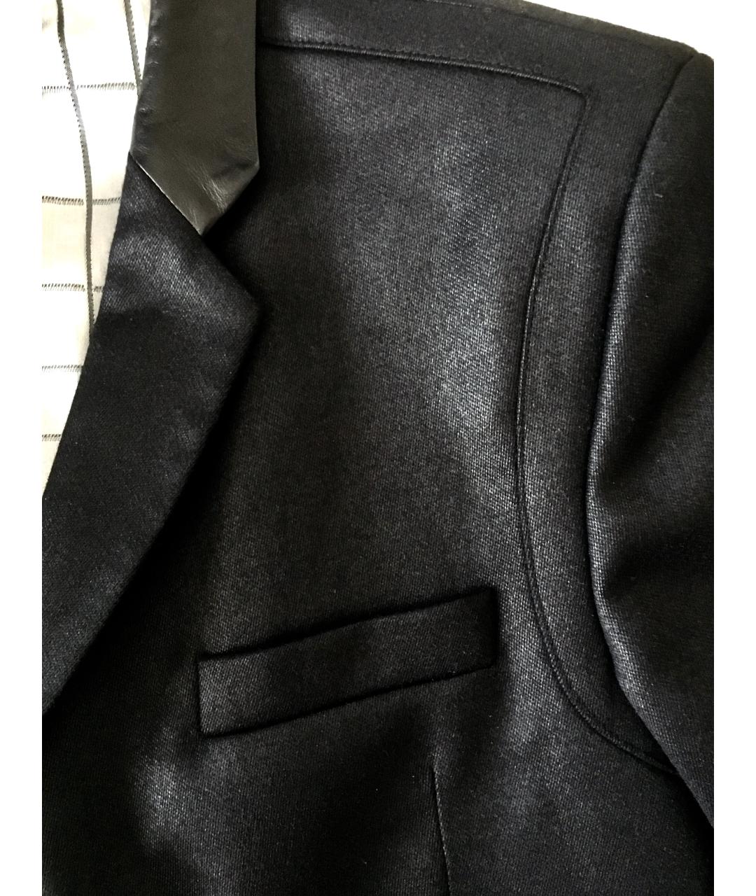 AZZARO Черное шерстяное пальто, фото 5
