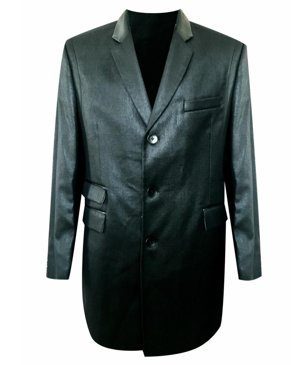 AZZARO Черное шерстяное пальто, фото 8