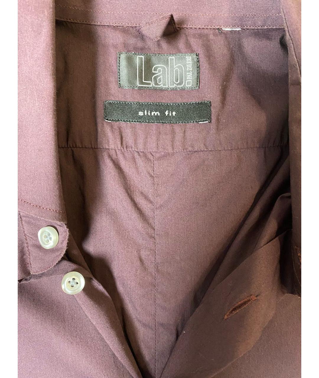 PAL ZILERI Бордовая классическая рубашка, фото 3