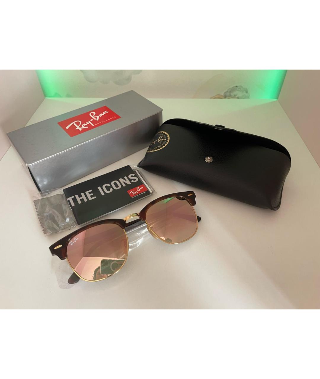 RAY BAN Мульти пластиковые солнцезащитные очки, фото 6