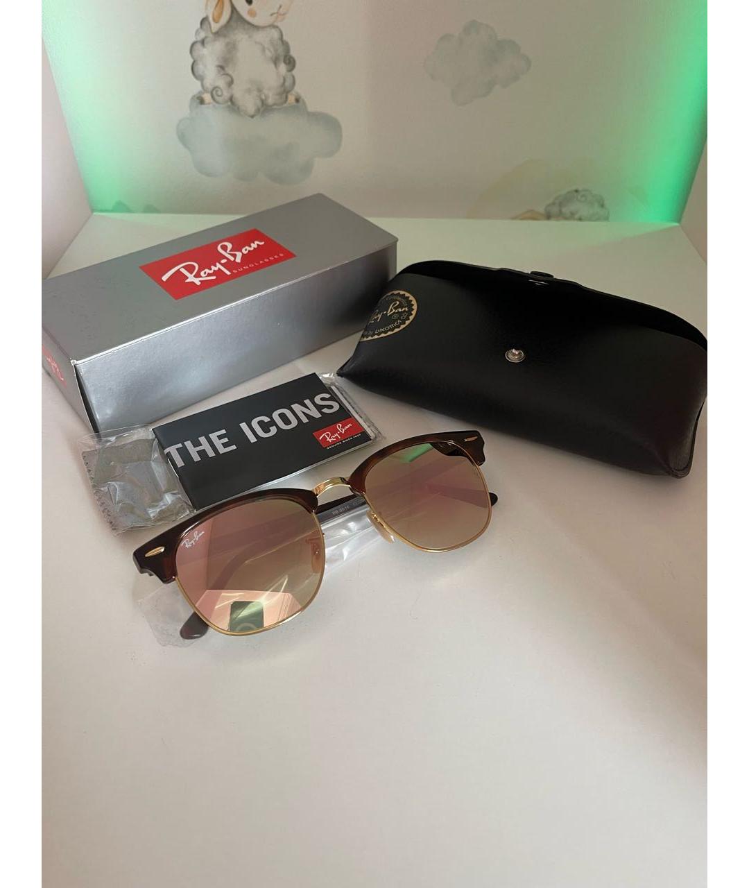 RAY BAN Мульти пластиковые солнцезащитные очки, фото 7