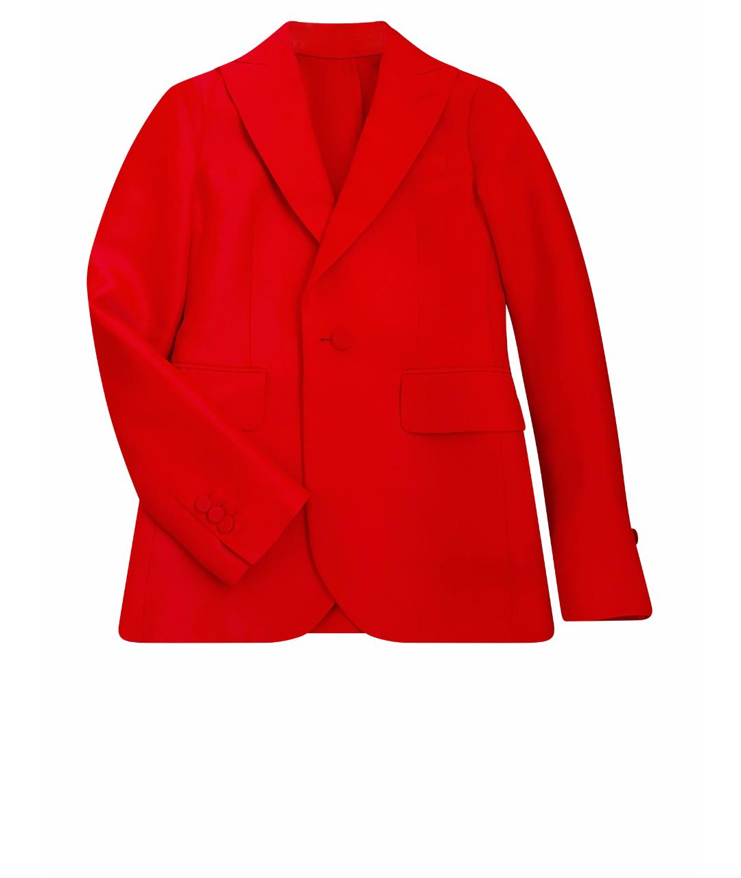 DSQUARED2 Красный шерстяной жакет/пиджак, фото 1