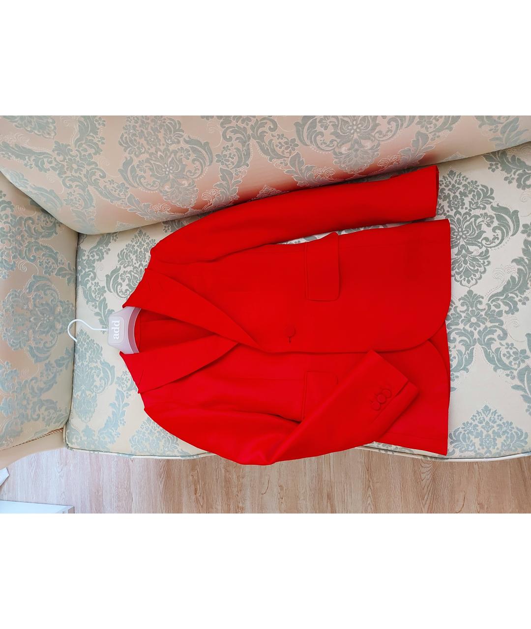 DSQUARED2 Красный шерстяной жакет/пиджак, фото 5