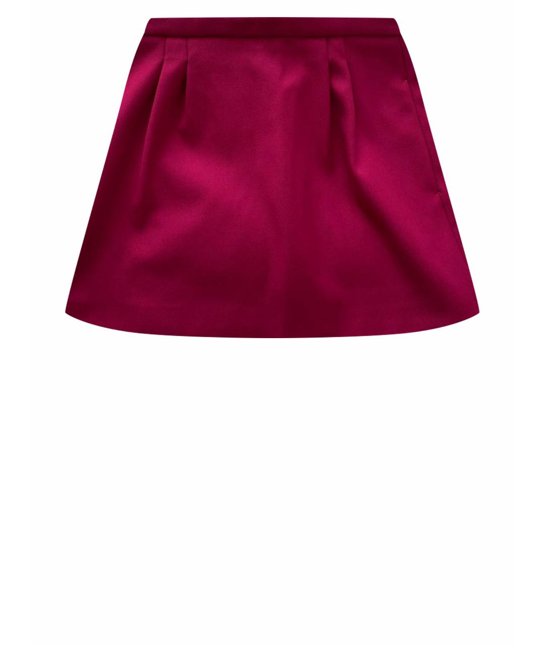 RED VALENTINO Розовая полиэстеровая юбка мини, фото 1