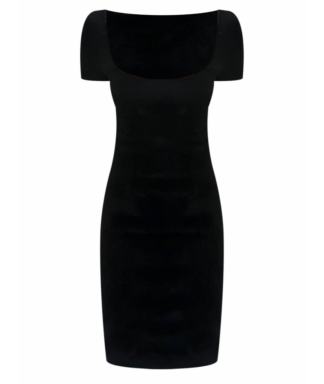 DSQUARED2 Черное кашемировое коктейльное платье, фото 1