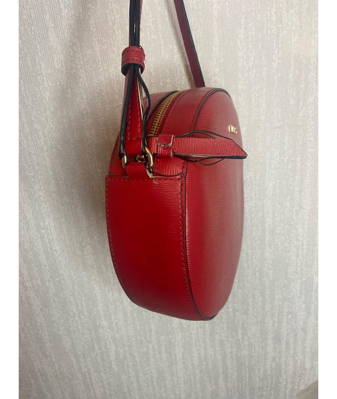 DKNY Красная сумка через плечо из искусственной кожи, фото 2