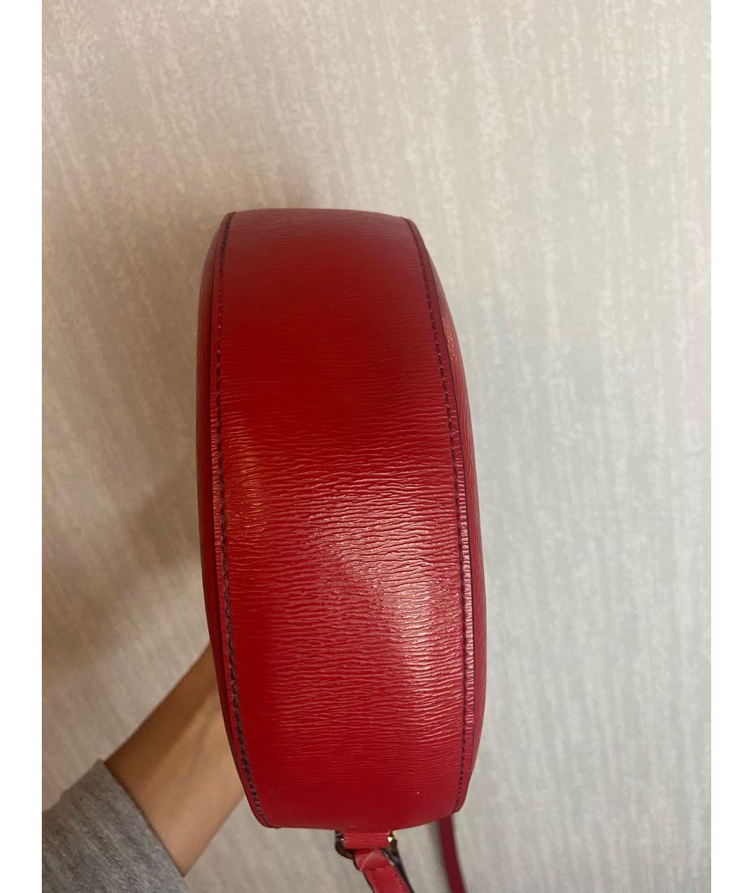 DKNY Красная сумка через плечо из искусственной кожи, фото 6