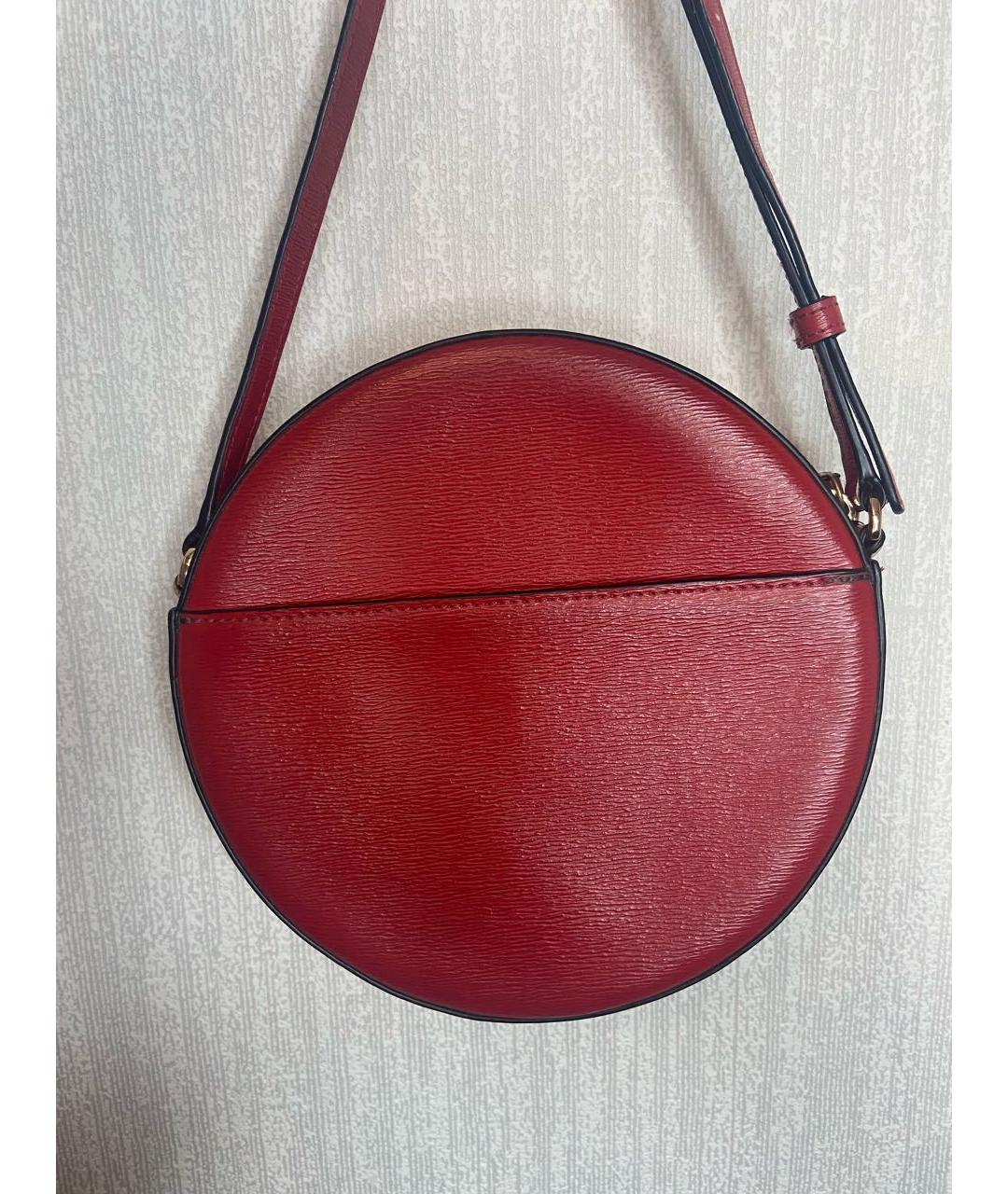 DKNY Красная сумка через плечо из искусственной кожи, фото 3