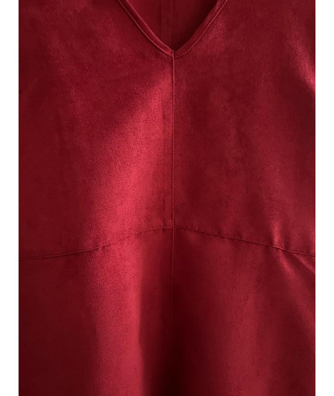 BCBG MAXAZRIA Красное полиэстеровое повседневное платье, фото 4