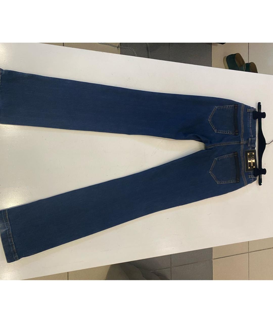 BILLIONAIRE Синие хлопко-эластановые прямые джинсы, фото 2